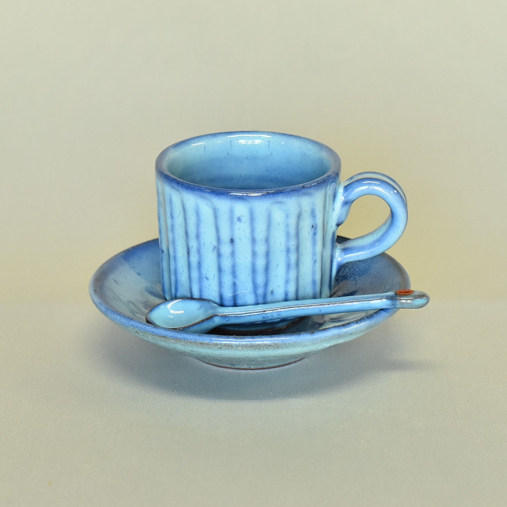 藍コーヒーカップ＆ソーサー